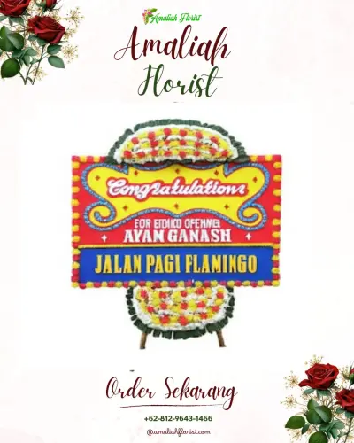 Bunga Papan Congratulation di Monjok Barat